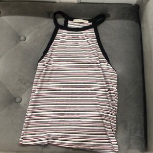 Striped halter top